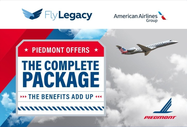 Piedmont offers the complete package — Fly Legacy Aviation and American Airlines Group